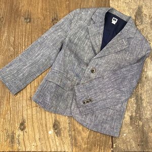 Boys size 4T Janie and Jack chambray(ish) blazer in excellent condition